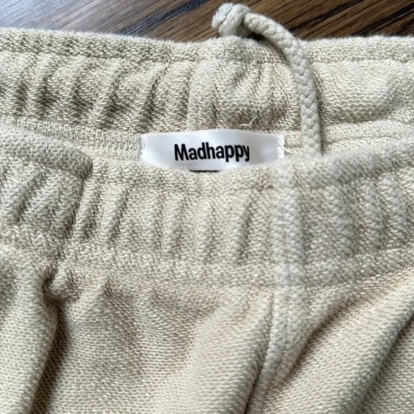Madhappy Beige Sweatpants with Navy Print - Picture 5 of 8